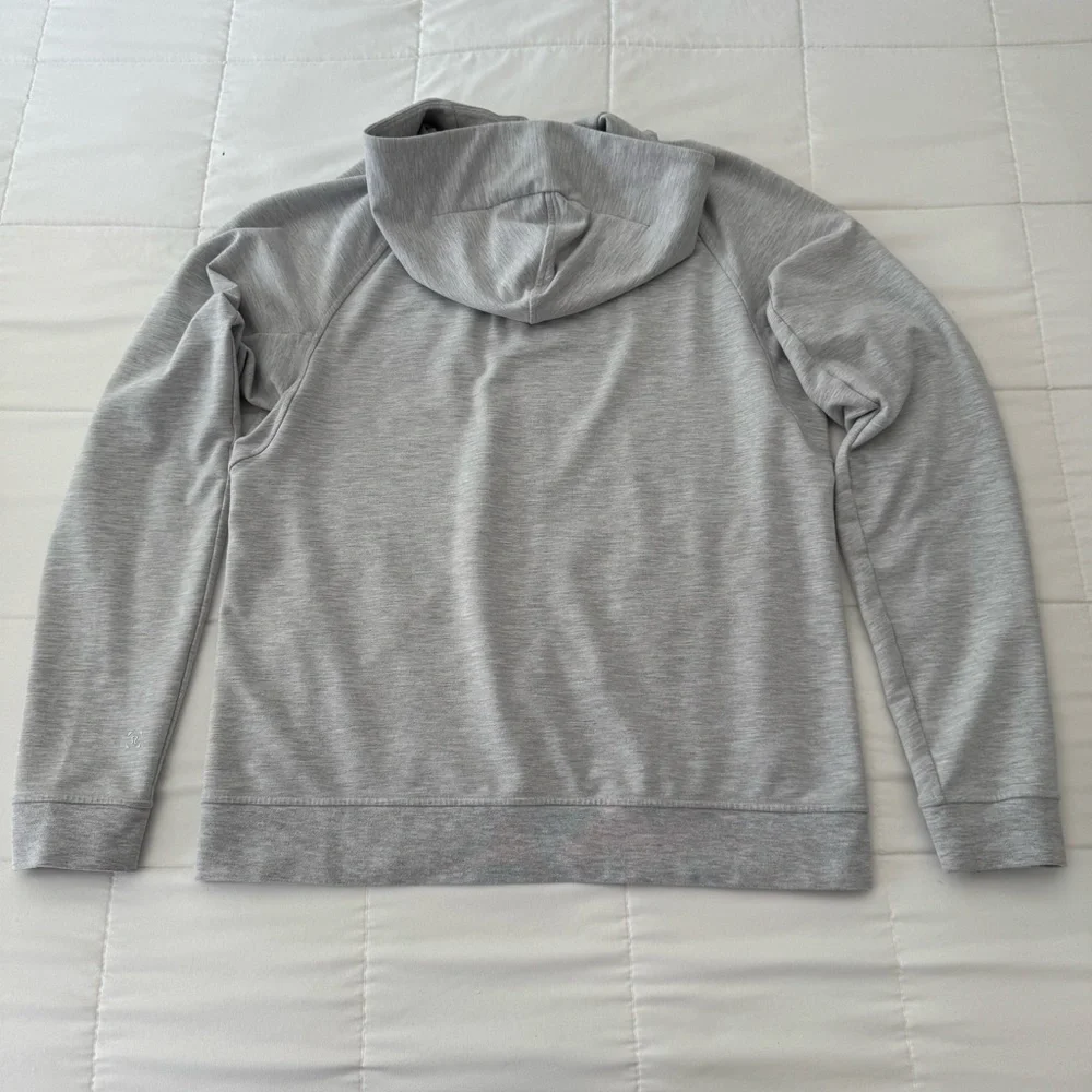 lululemon athletica Light Gray Performance Jacket with Beige Tee